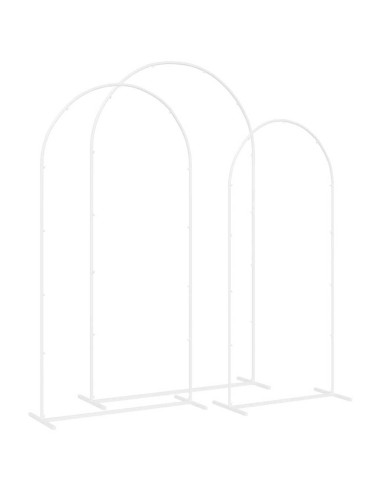 Arco Nuziale 3 pcs Bianco Acciaio