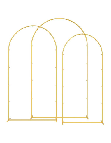 Arco Nuziale 3 pcs Oro Acciaio