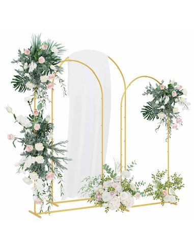 Arco Nuziale 3 pcs Oro Acciaio