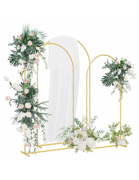 Arco Nuziale 3 pcs Oro Acciaio