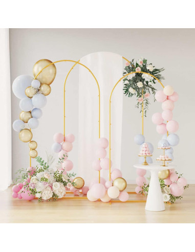 Arco Nuziale 3 pcs Oro Acciaio