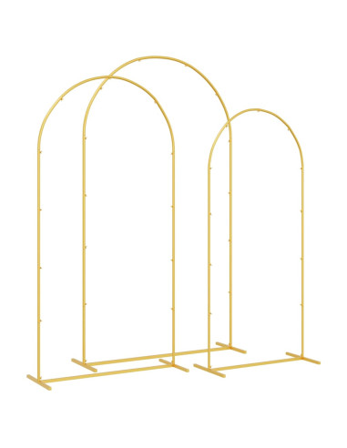 Arco Nuziale 3 pcs Oro Acciaio