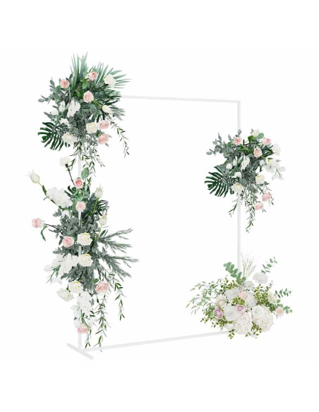 Arco Nuziale Bianco 150 x 49,5 x 200 cm Acciaio