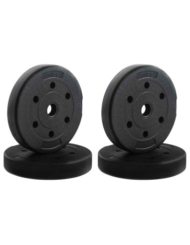 Set di Manubri 2-in-1 Nero e Rosso 121 x 19,5 x 19,5 cm