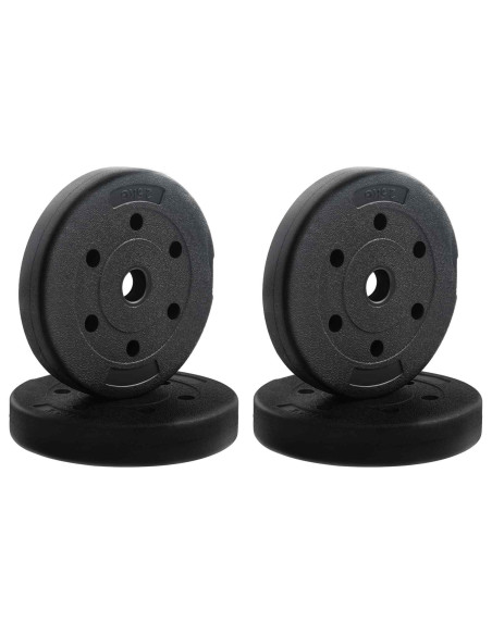 Set di Manubri 2-in-1 Nero e Blu 121 x 19,5 x 19,5 cm