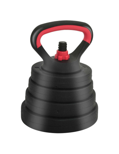 Set Manubri e Bilanciere 2-in-1 30kg Nero e Rosso