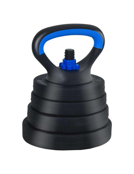 Set Manubri e Bilanciere 2-in-1 30kg Nero e Blu