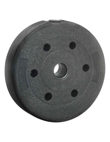 Dischi da Pesi 10 kg 4 pcs Nero Ø 21,5 x 3,8 cm