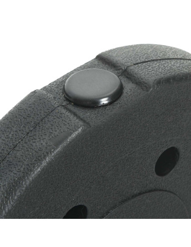 Dischi da Pesi 10 kg 4 pcs Nero Ø 21,5 x 3,8 cm