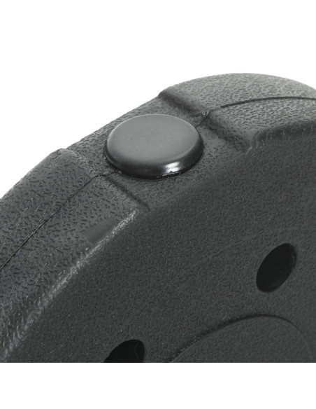 Dischi da Pesi 10 kg 4 pcs Nero Ø 21,5 x 3,8 cm