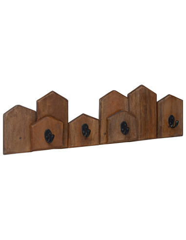 Gruccia Marrone 48 x 8 x 15 cm Legno di Mogano Massello