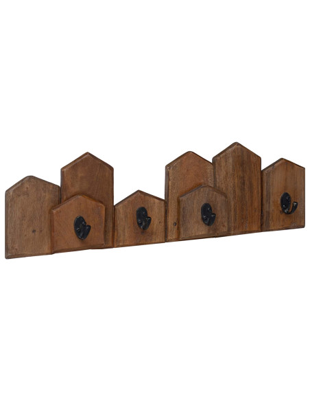 Gruccia Marrone 48 x 8 x 15 cm Legno di Mogano Massello