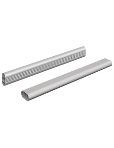 Asta per armadio 2 pcs Argento 764 x 15 x 29 mm 2