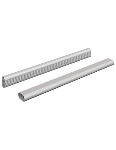 Asta per armadio 2 pcs Argento 764 x 15 x 29 mm