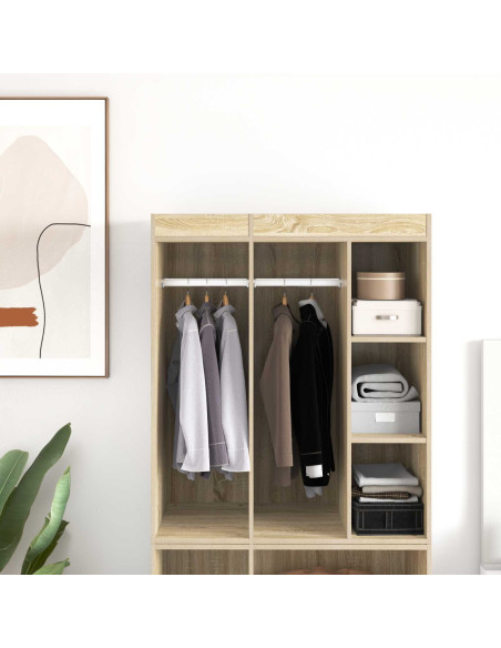 Asta per armadio 2 pcs Argento 764 x 15 x 29 mm