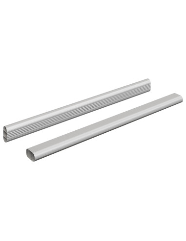 Asta per armadio 2 pcs Argento 764 x 15 x 29 mm