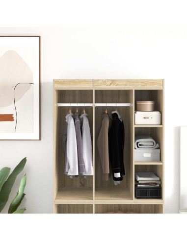 Asta per armadio 2 pcs Argento 764 x 15 x 29 mm