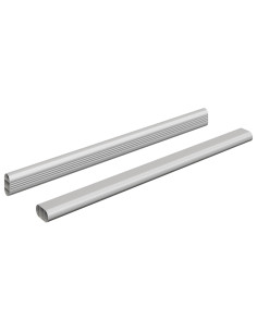 Asta per armadio 2 pcs Argento 764 x 15 x 29 mm 2