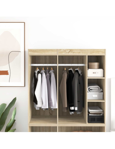 Asta per armadio 2 pcs Argento 764 x 15 x 29 mm