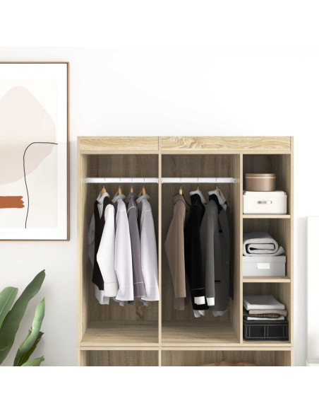 Asta per armadio 12 pcs Argento 764 x 15 x 29 mm