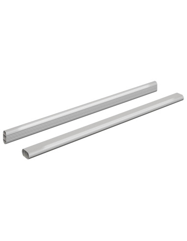 Asta per armadio 2 pcs Argento 764 x 15 x 29 mm