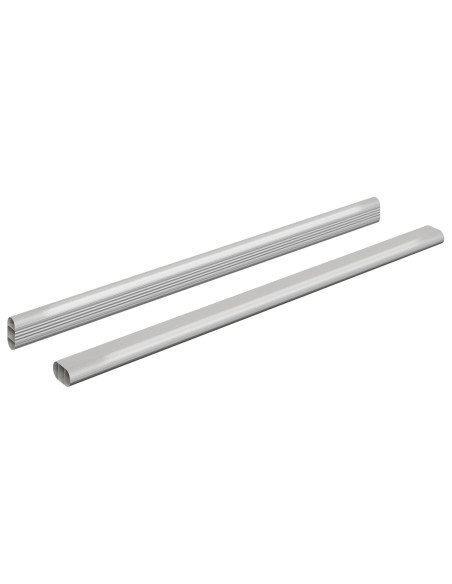 Asta per armadio 2 pcs Argento 764 x 15 x 29 mm