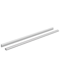 Asta per armadio 2 pcs Argento 764 x 15 x 29 mm 2