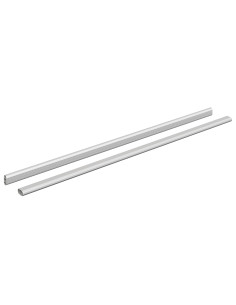 Asta per armadio 2 pcs Argento 764 x 15 x 29 mm 2