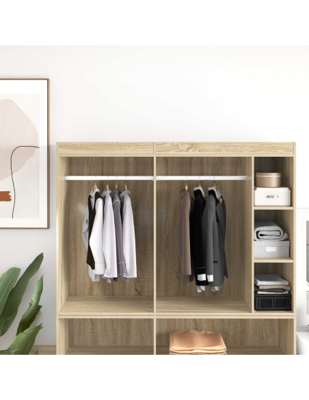 Asta per armadio 12 pcs Argento 764 x 15 x 29 mm