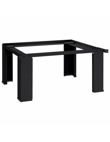 Pedestallo per Lavatrice Nero 64 x 55 x 32,5 cm Acciaio