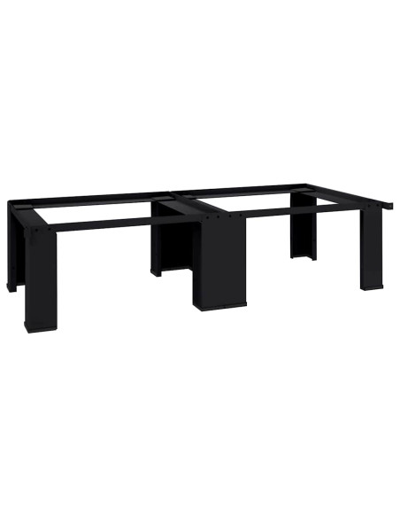 Pedestallo per Lavatrice 2 pcs Nero 127 x 54,5 x 32,5 cm