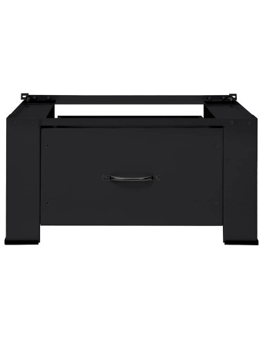 Pedestallo per Lavatrice Nero 64 x 55 x 32,5 cm Acciaio