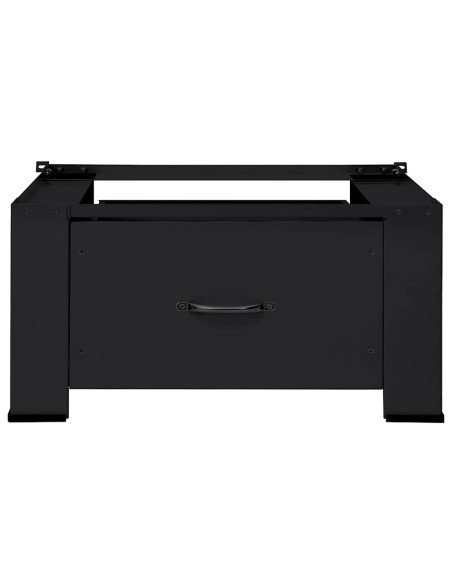 Pedestallo per Lavatrice Nero 64 x 55 x 32,5 cm Acciaio