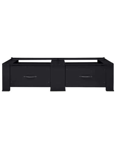 Pedestallo per Lavatrice 2 pcs Nero 127 x 54,5 x 32,5 cm