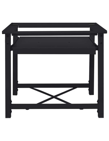 Pedestallo per Lavatrice Nero 60 x 56 x 52 cm Acciaio