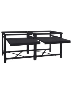 Pedestallo per Lavatrice 2 pcs Nero 120 x 56 x 52 cm Acciaio 2