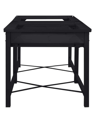 Pedestallo per Lavatrice 2 pcs Nero 120 x 56 x 52 cm Acciaio