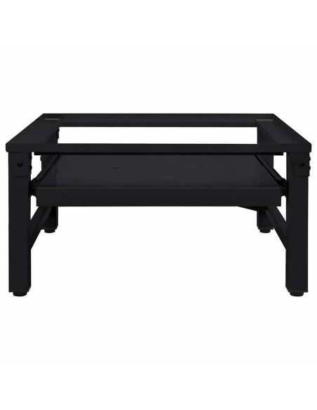 Pedestallo per Lavatrice Nero 62 x 60,5 x 32,5 cm Acciaio