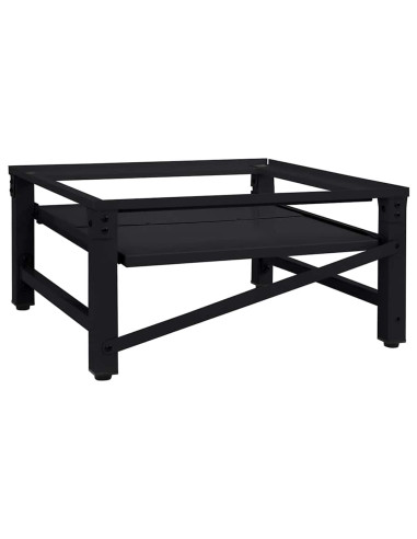 Pedestallo per Lavatrice Nero 62 x 60,5 x 32,5 cm Acciaio
