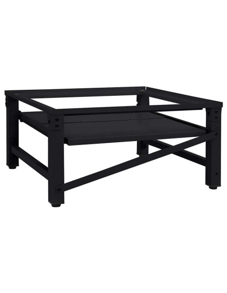 Pedestallo per Lavatrice Nero 62 x 60,5 x 32,5 cm Acciaio