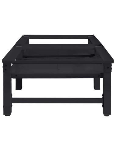 Pedestallo per Lavatrice 2 pcs Nero 124,5 x 61,5 x 32,5 cm