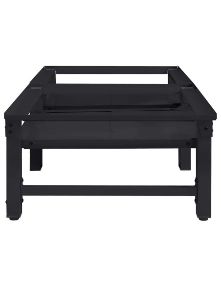 Pedestallo per Lavatrice 2 pcs Nero 124,5 x 61,5 x 32,5 cm