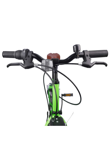 Bicicletta per Bambini 24 Pollici 6-Speed per 8-12 anni Verde
