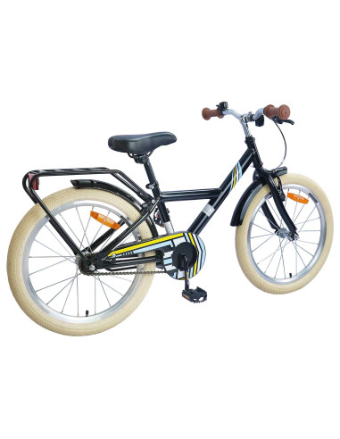 Bicicletta per Bambini 24 Pollici per 8-12 anni Nero