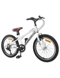 Mountain Bike 20 Pollici 6-Speed per 5-8 anni Bianco 2