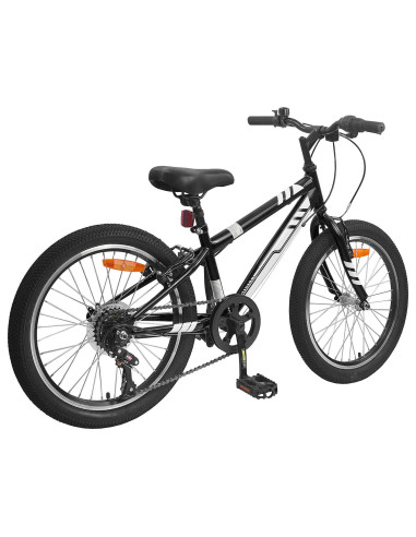 Mountain Bike 20 Pollici 6-Speed per 5-8 anni Nero