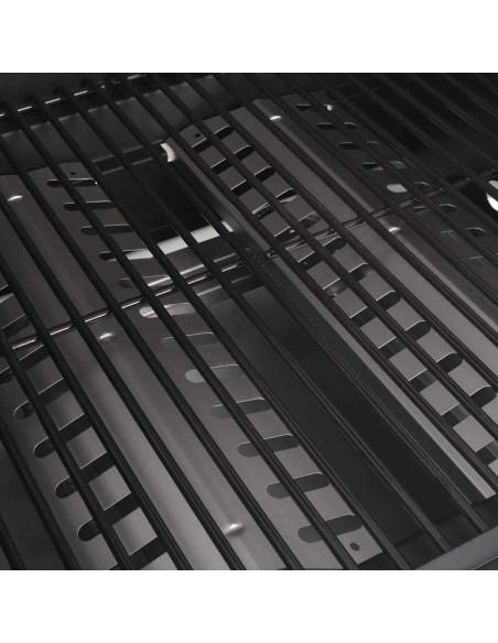 Griglia a Gas con Bruciatore Argento Acciaio con Tubo Metallico