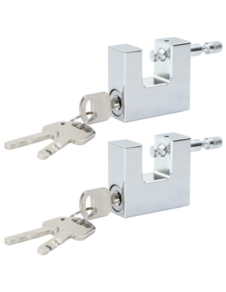 Lucchetto Argento 4,2 x 1,9 x 4 cm Acciaio