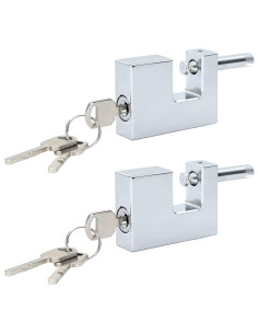 Lucchetto 2 pcs Argento 6 x 2 x 4,5 cm Ferro 2