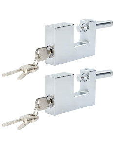Lucchetto 2 pcs Argento 7,8 x 2 x 5 cm Ferro 2